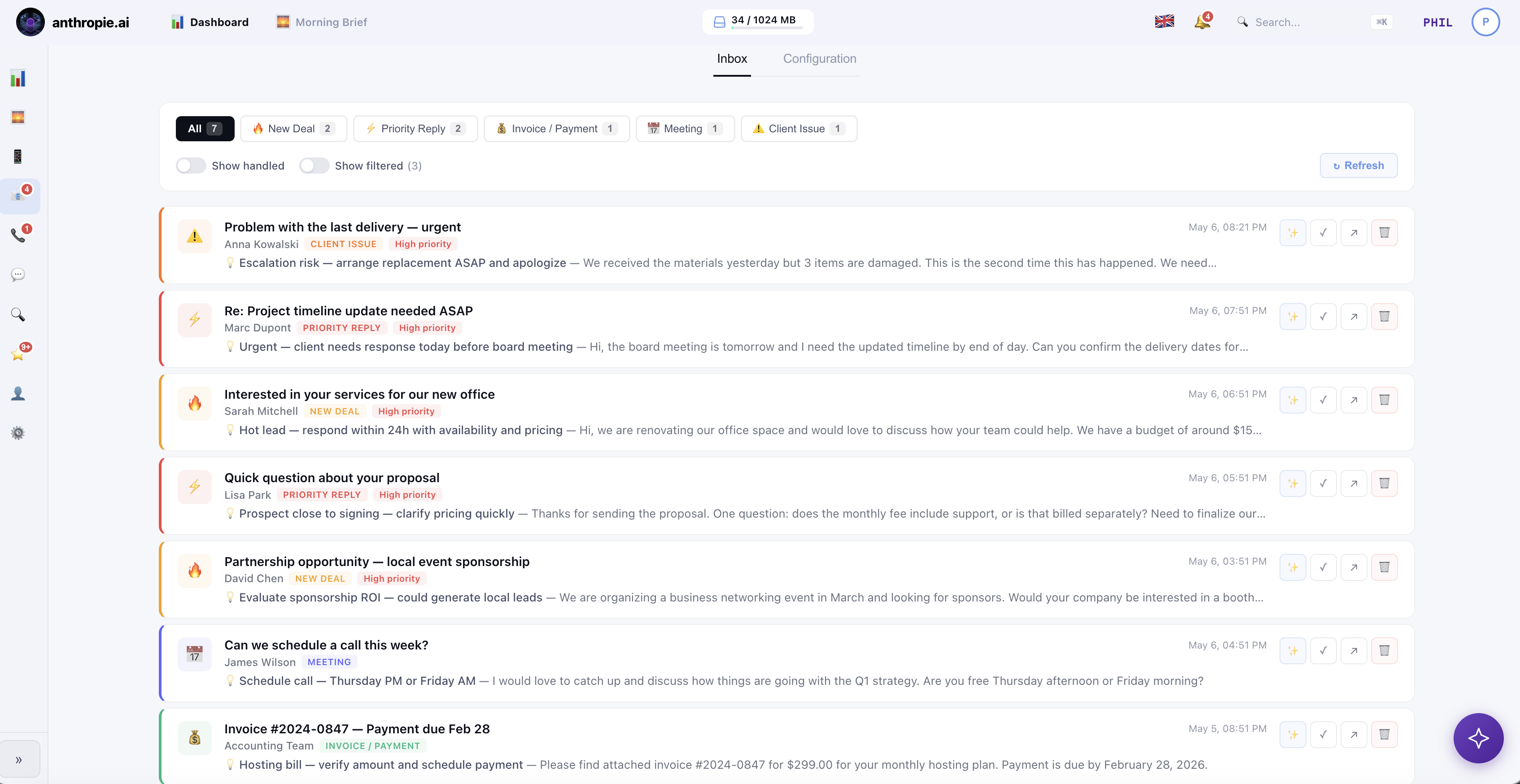 AI Email intelligence