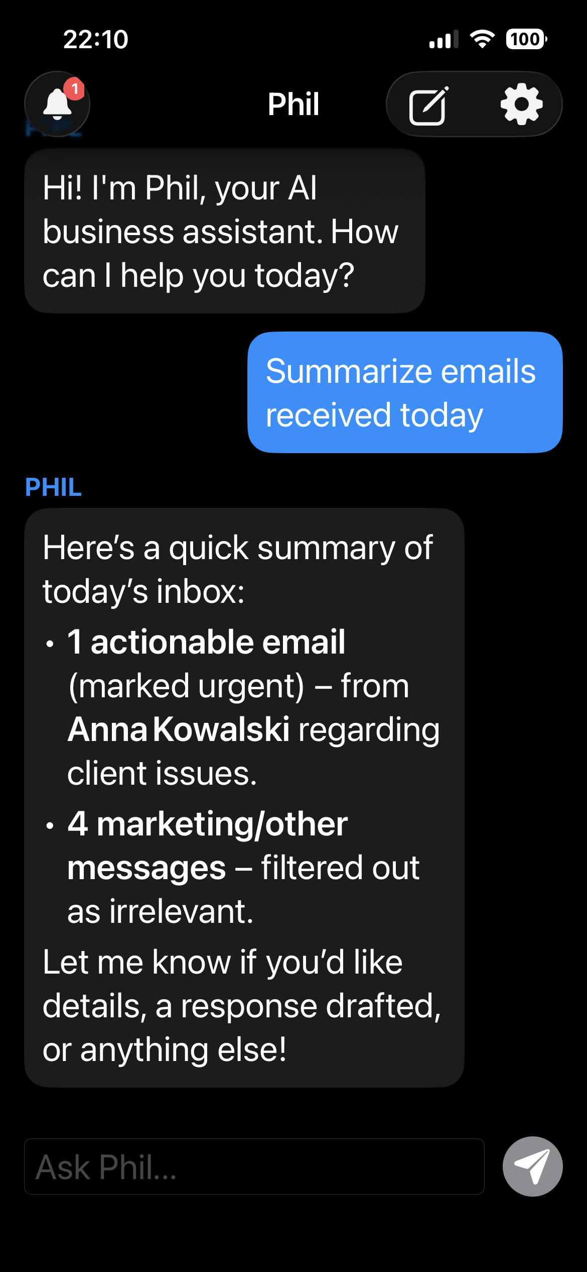 AI Phil agent